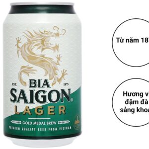 Thung 24 Lon Bia Sai Gon Lager 330ml HuyenAnh 1