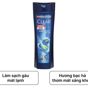 Dau Goi Sach Gau Clear Men Cool Sport Bac Ha 330ml 202404191125381644