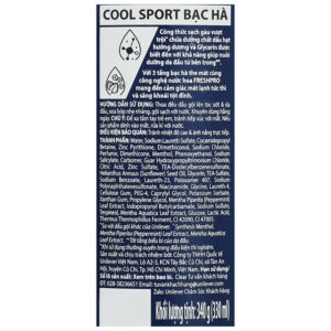 Dau Goi Sach Gau Clear Men Cool Sport Bac Ha 330ml 202404191125407534