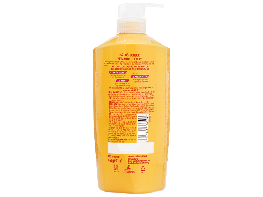 Dau Goi Sunsilk Mem Muot Dieu Ky 631ml 202309221345152311